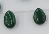 CCN2684 Top-drilled 13*18mm flat teardrop candy jade beads