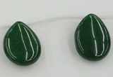 CCN2709 Top-drilled 18*25mm flat teardrop candy jade beads