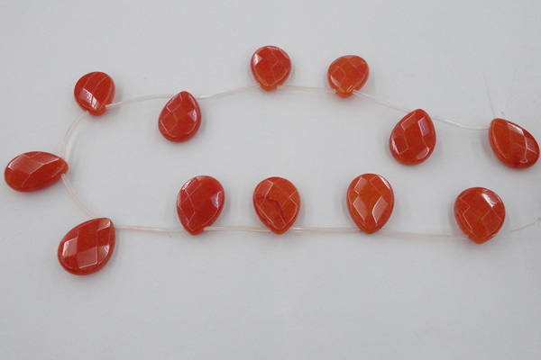 CCN2718 Top-drilled 18*25mm briolette candy jade beads wholesale