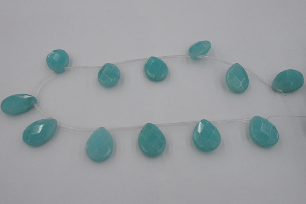 CCN2722 Top-drilled 18*25mm briolette candy jade beads wholesale