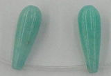 CCN2737 Top-drilled 10*30mm teardrop candy jade beads wholesale