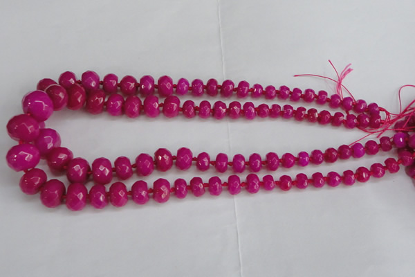 CCN2753 15.5 inches 5*8mm - 12*16mm faceted rondelle candy jade beads