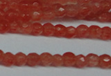 CCN2801 15.5 inches 2mm tiny faceted round candy jade beads