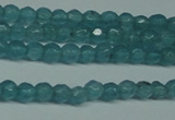 CCN2802 15.5 inches 2mm tiny faceted round candy jade beads