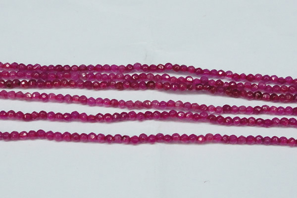 CCN2811 15.5 inches 3mm tiny faceted round candy jade beads