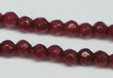 CCN2813 15.5 inches 3mm tiny faceted round candy jade beads