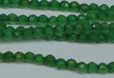 CCN2819 15.5 inches 3mm tiny faceted round candy jade beads