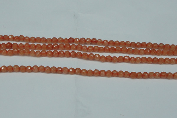 CCN2820 15.5 inches 4mm tiny faceted round candy jade beads