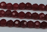 CCN2821 15.5 inches 4mm tiny faceted round candy jade beads