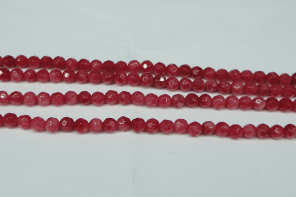 CCN2831 15.5 inches 5mm faceted round candy jade beads