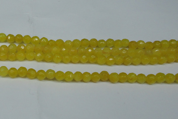 CCN2833 15.5 inches 5mm faceted round candy jade beads