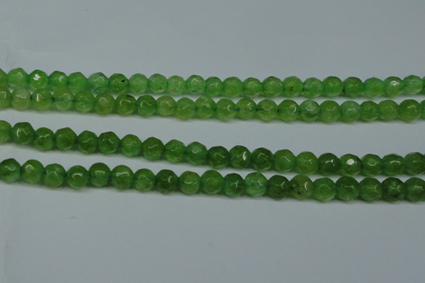 CCN2834 15.5 inches 5mm faceted round candy jade beads