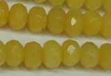 CCN2873 15.5 inches 5*8mm faceted rondelle candy jade beads