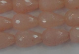 CCN3004 15.5 inches 10*15mm faceted teardrop candy jade beads