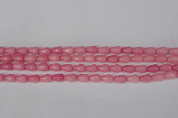 CCN3751 15.5 inches 8*12mm teardrop candy jade beads wholesale