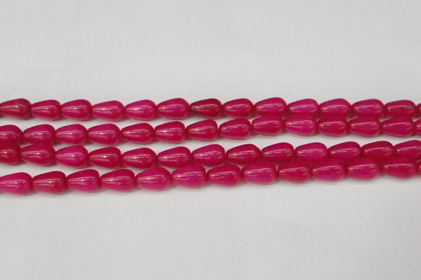 CCN3752 15.5 inches 8*12mm teardrop candy jade beads wholesale