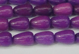 CCN3754 15.5 inches 8*12mm teardrop candy jade beads wholesale