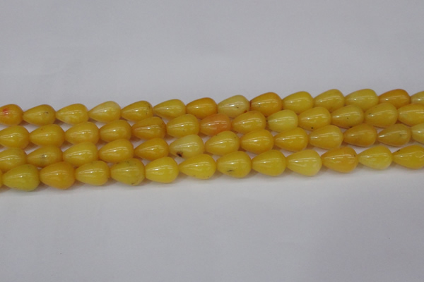 CCN3760 15.5 inches 10*14mm teardrop candy jade beads wholesale