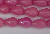 CCN3765 15.5 inches 10*14mm teardrop candy jade beads wholesale