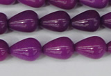 CCN3767 15.5 inches 10*14mm teardrop candy jade beads wholesale