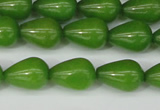 CCN3769 15.5 inches 10*14mm teardrop candy jade beads wholesale