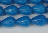 CCN3771 15.5 inches 10*14mm teardrop candy jade beads wholesale