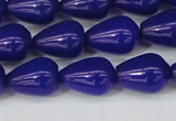 CCN3772 15.5 inches 10*14mm teardrop candy jade beads wholesale