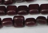 CCN3791 15.5 inches 8*8mm square candy jade beads wholesale