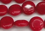 CCN3820 15.5 inches 14mm flat round candy jade beads wholesale