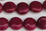 CCN3821 15.5 inches 14mm flat round candy jade beads wholesale