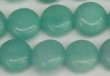 CCN3822 15.5 inches 14mm flat round candy jade beads wholesale