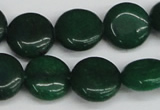 CCN3824 15.5 inches 14mm flat round candy jade beads wholesale