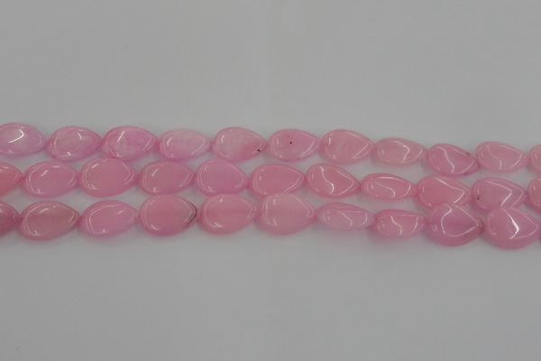 CCN3860 15.5 inches 13*18mm flat teardrop candy jade beads