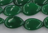 CCN3869 15.5 inches 13*18mm flat teardrop candy jade beads