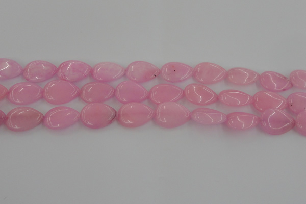 CCN3875 15.5 inches 15*20mm flat teardrop candy jade beads