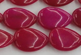 CCN3877 15.5 inches 15*20mm flat teardrop candy jade beads