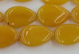 CCN3882 15.5 inches 15*20mm flat teardrop candy jade beads