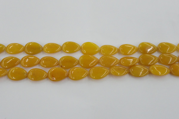 CCN3882 15.5 inches 15*20mm flat teardrop candy jade beads