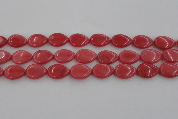 CCN3891 15.5 inches 18*25mm flat teardrop candy jade beads