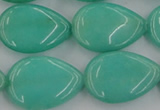 CCN3900 15.5 inches 18*25mm flat teardrop candy jade beads