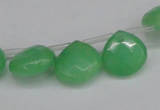 CCN3918 Top-drilled 13*13mm briolette candy jade beads wholesale