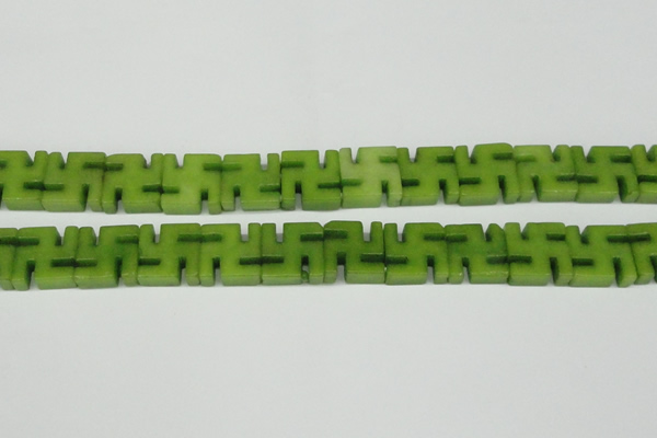 CCN3964 15.5 inches 20*20mm svastika candy jade beads wholesale