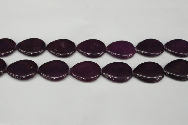 CCN3976 15.5 inches 30*40mm flat teardrop candy jade beads