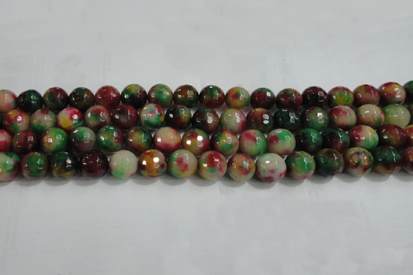 CCN4012 15 inches 10mm faceted round candy jade beads wholesale