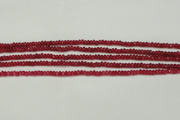 CCN4102 15.5 inches 2*4mm faceted rondelle candy jade beads