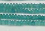 CCN4106 15.5 inches 2*4mm faceted rondelle candy jade beads