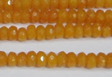 CCN4120 15.5 inches 4*6mm faceted rondelle candy jade beads