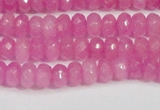 CCN4123 15.5 inches 4*6mm faceted rondelle candy jade beads