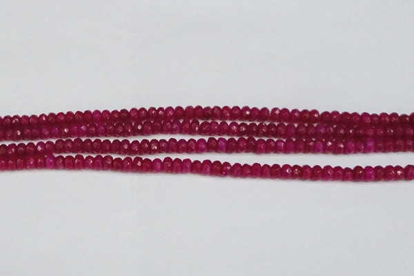 CCN4124 15.5 inches 4*6mm faceted rondelle candy jade beads