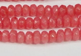 CCN4125 15.5 inches 4*6mm faceted rondelle candy jade beads